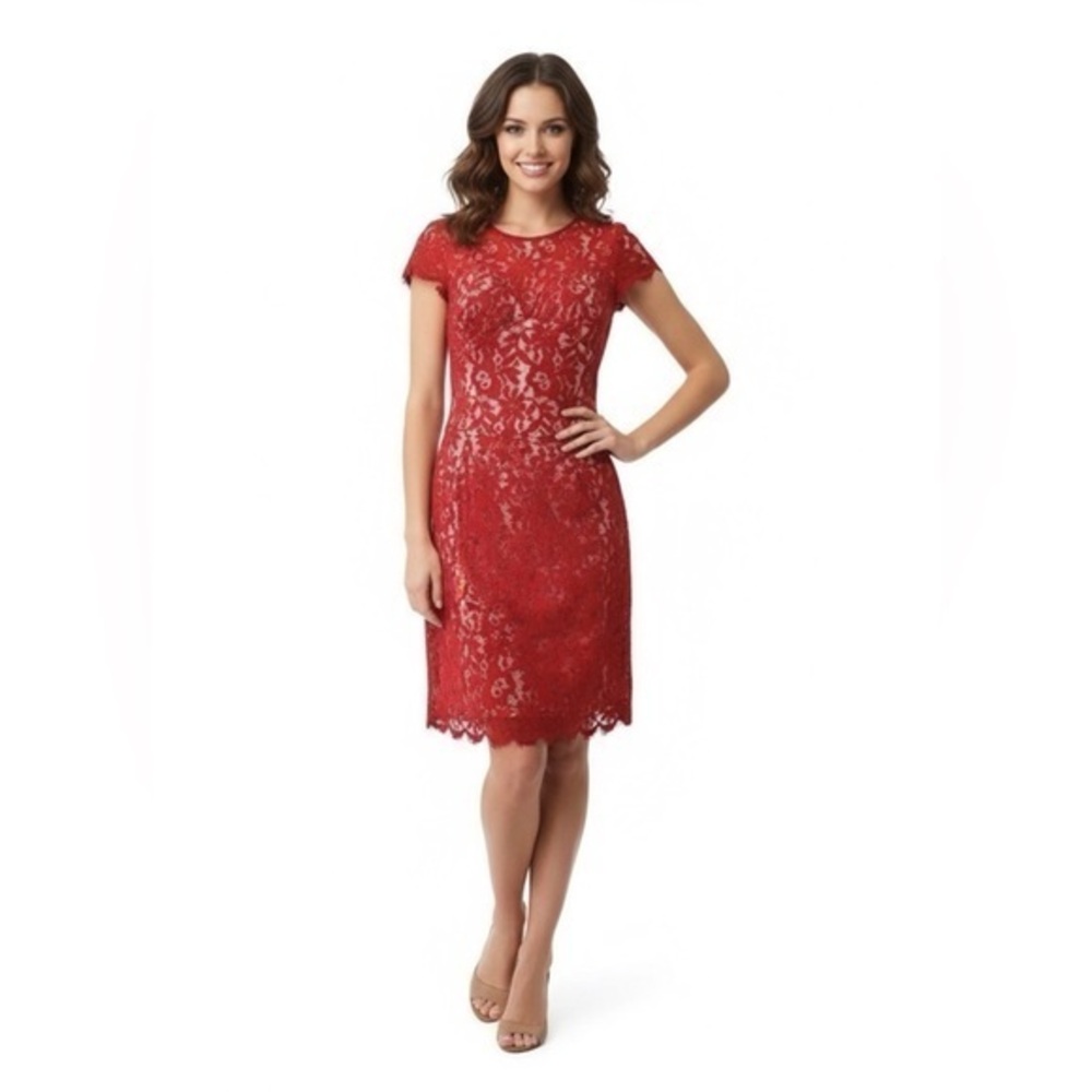 Nicholas Red Lace Dress